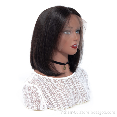 Indian No Mixed Pure And Healthy Body Wave Human Hair Full Lace Wigs